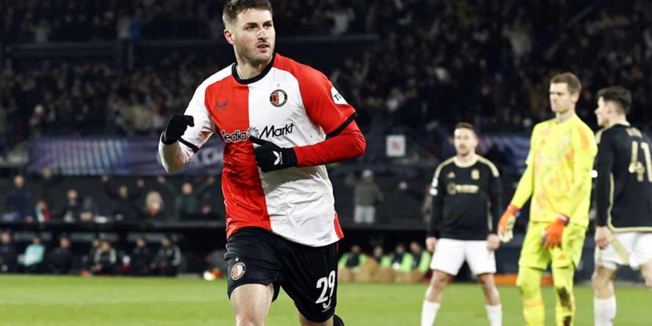 Santi Giménez se luce en goleada del Feyenoord en Champions