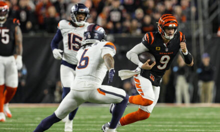 Burrow lanza pase de TD de 3 yardas en tiempo extra y Bengals vencen 30-24 a Broncos