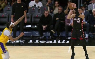 Heat establece récord de asistencias y Herro anota 31 en triunfo 134-93 ante Lakers