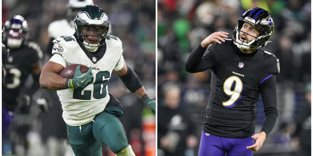 La defensiva de Filadelfia y fallas de Tucker llevan a los Eagles a vencer 24-19 sobre los Ravens