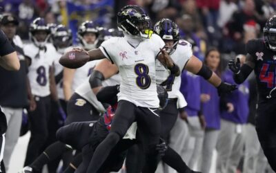 Lamar Jackson rompe récord de yardas por tierra y Ravens dan paliza navideña a Texans