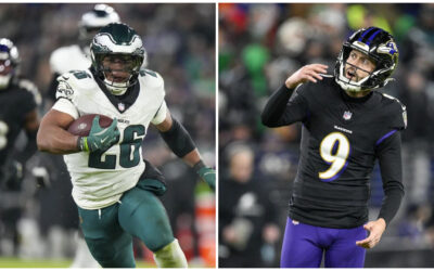 La defensiva de Filadelfia y fallas de Tucker llevan a los Eagles a vencer 24-19 sobre los Ravens