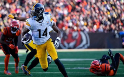 George Pickens, receptor de los Steelers, sufre grave lesión y podría perderse duelo ante Eagles