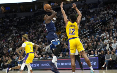 Timberwolves derrotan 97-87 a Lakers sin LeBron James, con otra exhibición defensiva