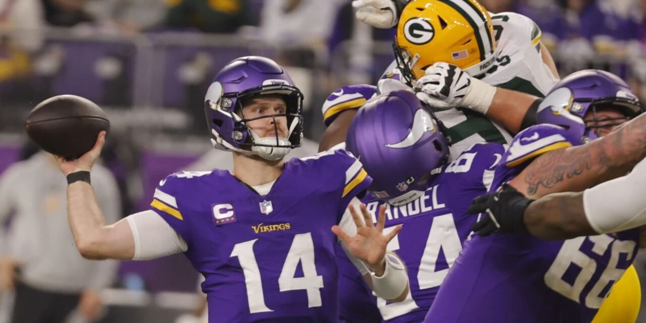 Darnold brilla con los Vikings: logra récord personal con 377 yardas en triunfo 27-25 sobre Packers