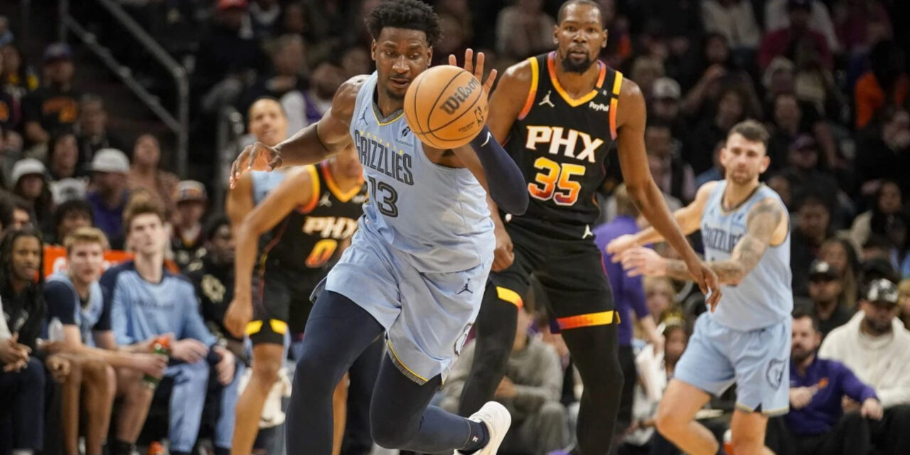 Jackson Jr. anota 38, Bane suma 31 y los Grizzlies superan 117-112 a los Suns