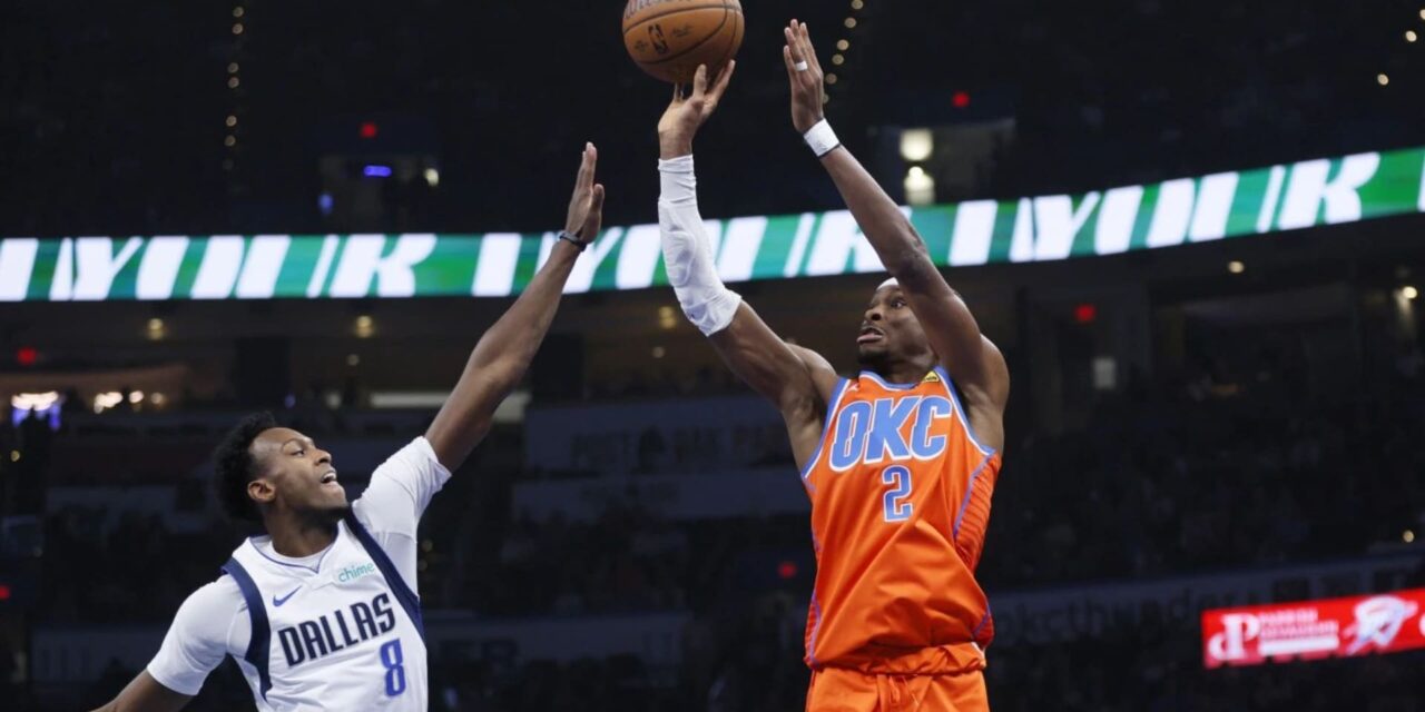 Gilgeous-Alexander anota 39 y Thunder vence s 118-104 a Mavericks, avanza a semifinales