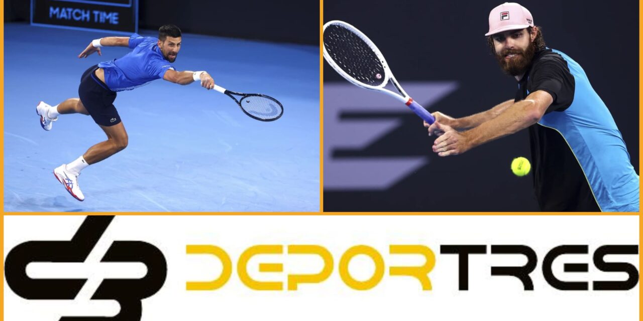 Djokovic cae ante Opelka en cuartos de final de Brisbane(Video D3 completo 12:00 PM)