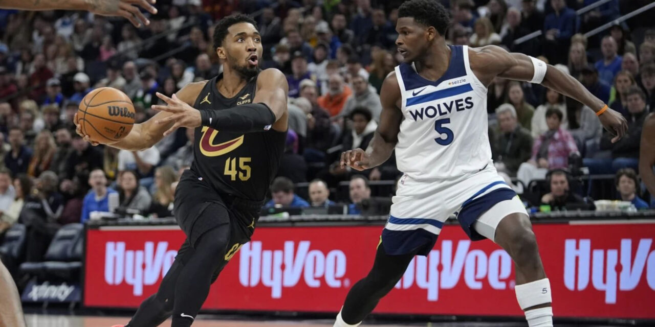 Cavaliers, líderes de la NBA, arrasan en segunda mitad y vencen 124-117 a Timberwolves