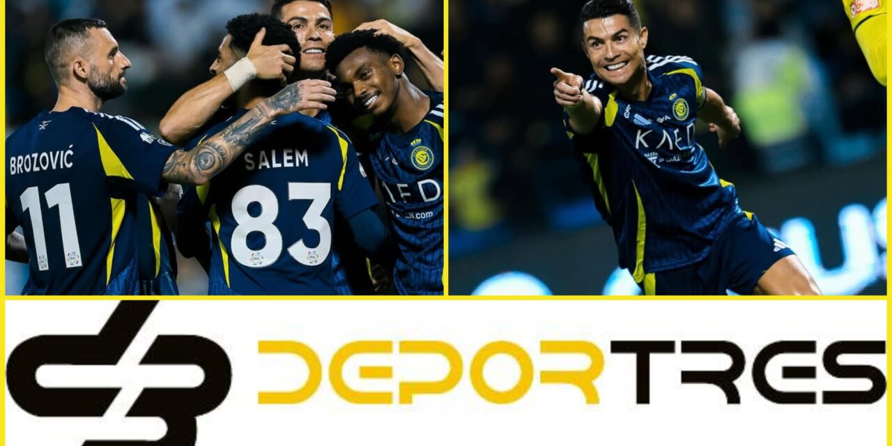 Al-Nassr superó 3 a 1 al duro Al-Khaeej con dos goles de Cristiano Ronaldo(Video D3 completo 12:00 PM)