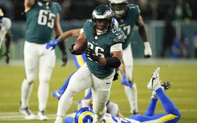 Barkley anota TDs de 78 y 62 yardas; Eagles vencen 28-22 a Rams y disputarán el campeonato de la NFC