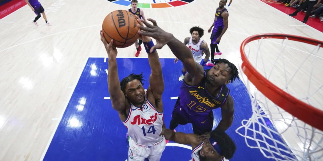 Tyrese Maxey anota 43 y lleva a 76ers a vencer 118-104 a LeBron y Lakers