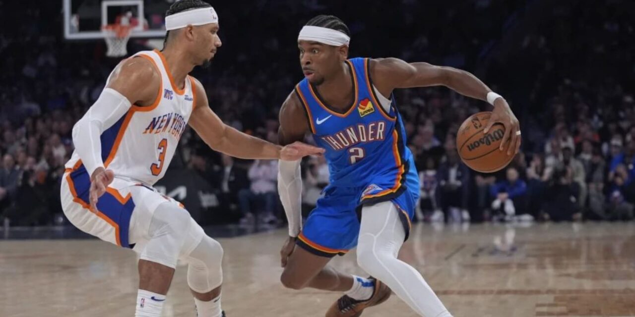 Thunder se recupera y aplasta 126-101 a Knicks en su primer juego tras perder racha de 15 victorias