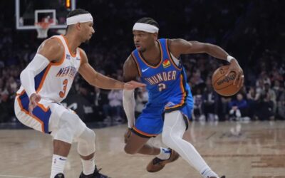 Thunder se recupera y aplasta 126-101 a Knicks en su primer juego tras perder racha de 15 victorias