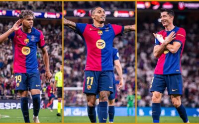 Barcelona golea 5-2 al Real Madrid para consagrarse monarca de la Supercopa de España