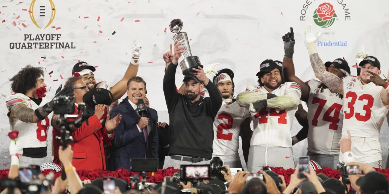 Ohio State derrota a Oregon en el Rose Bowl y avanza a las semifinales del CFP