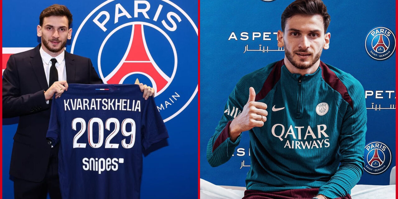 Khvicha Kvaratskhelia ficha con el campeón francés PSG hasta 2029