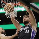 Sabonis logra 23 puntos e impone récord personal de 28 rebotes en victoria de Kings sobre Celtics