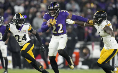 Jackson y Henry lideran mientras Ravens aplastan 28-14 a Steelers en playoffs de la AFC