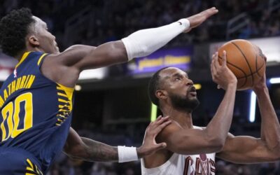 Cavs, líderes de la NBA, cortan racha de 6 victorias de Pacers y los vencen por 127-117