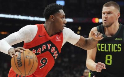 Barrett brilla y Raptors doblegan 110-97 a Celtics, que los habían vencido 10 veces seguidas