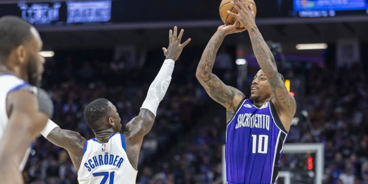 DeRozan anota 32 puntos para que Kings remonten y venzan 123-117 a Warriors