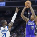 DeRozan anota 32 puntos para que Kings remonten y venzan 123-117 a Warriors