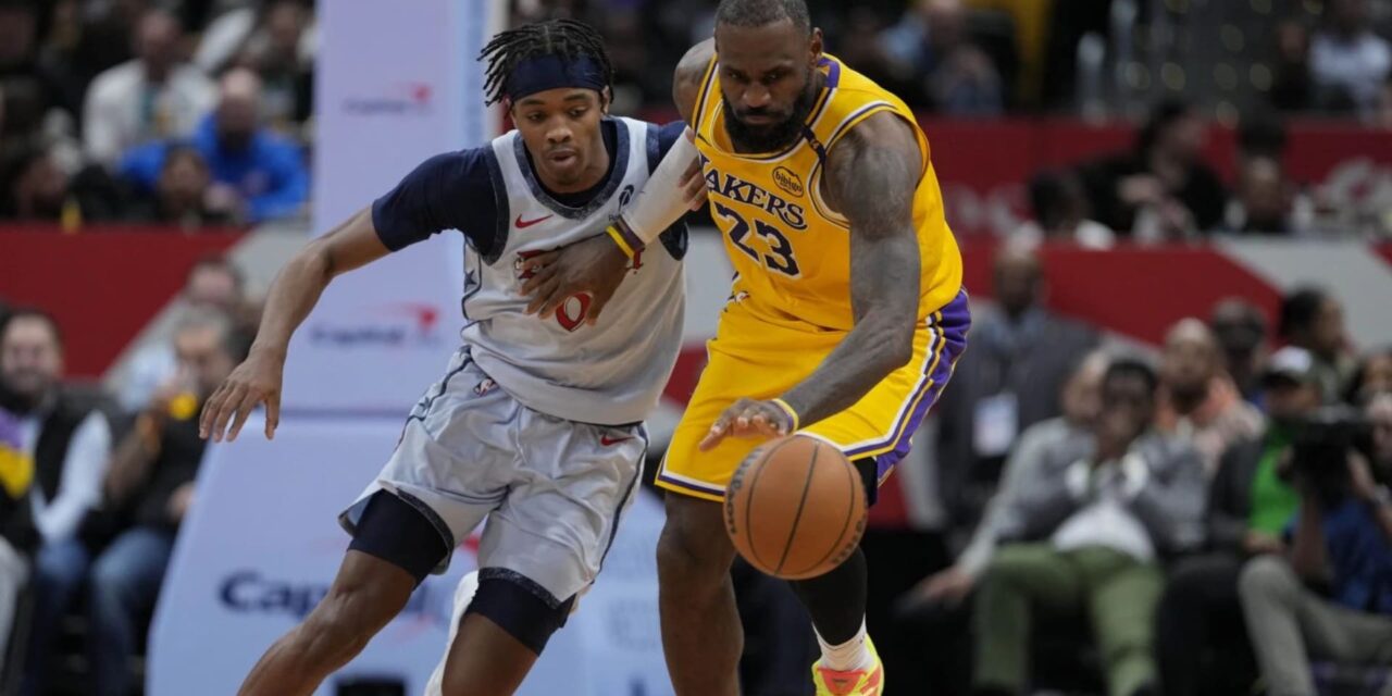 LeBron ayuda a tomar ventaja y Lakers arrollan a Wizards