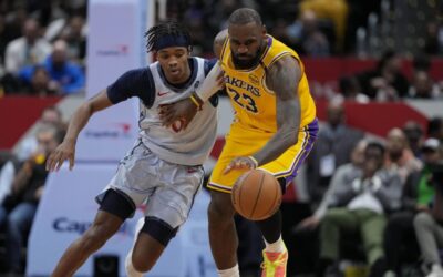 LeBron ayuda a tomar ventaja y Lakers arrollan a Wizards