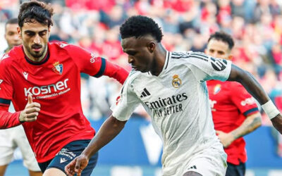 Real Madrid iguala 1-1 con Osasuna; queda expuesto a perder el liderato de la Liga española