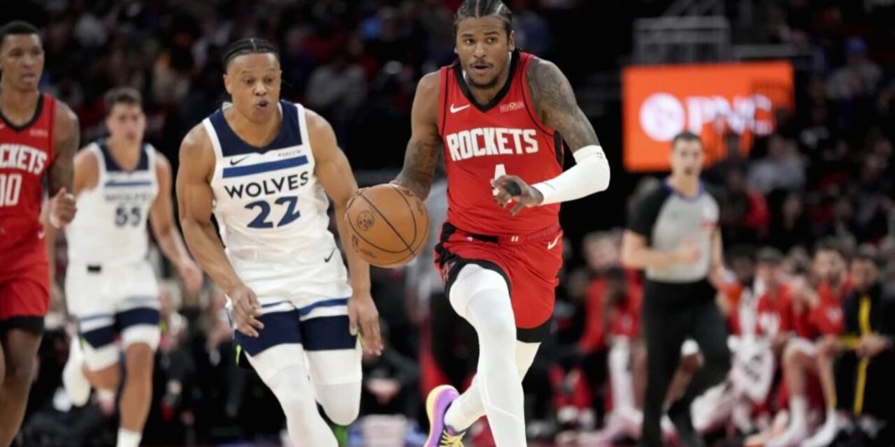 Jalen Green anota 35 puntos por Rockets, que se imponen 121-115 a Timberwolves