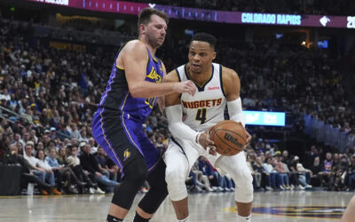 Lakers rompen racha de 9 victorias de Nuggets, con el mejor partido de Doncic por Los Ángeles
