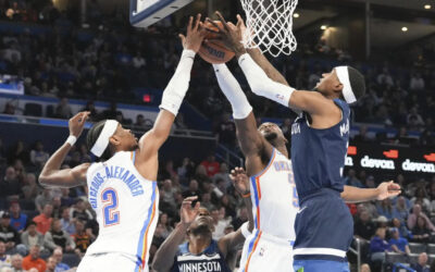 Timberwolves remontan un déficit de 25 puntos para vencer 131-128 al Thunder en tiempo extra