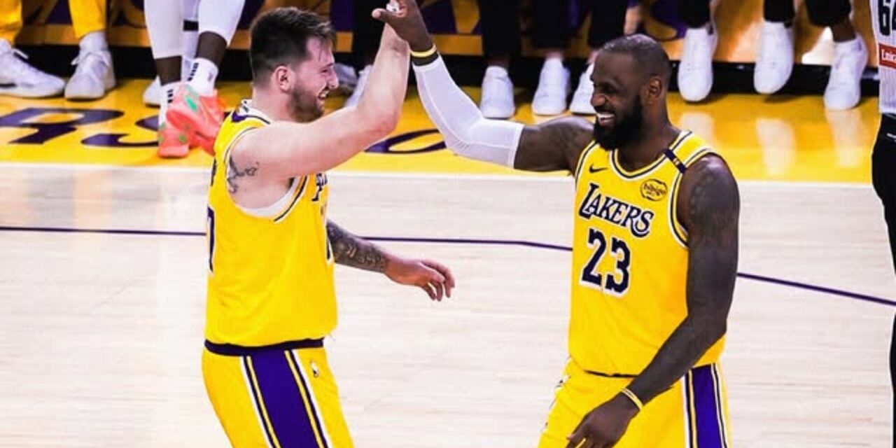 Doncic triunfa en su debut con los Lakers que vencen 132-113 al Jazz