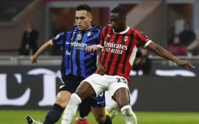 Inter roba un punto al Milán ante la mirada de Santi Giménez
