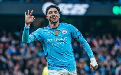 Tres goles de Marmoush y susto final de Haaland