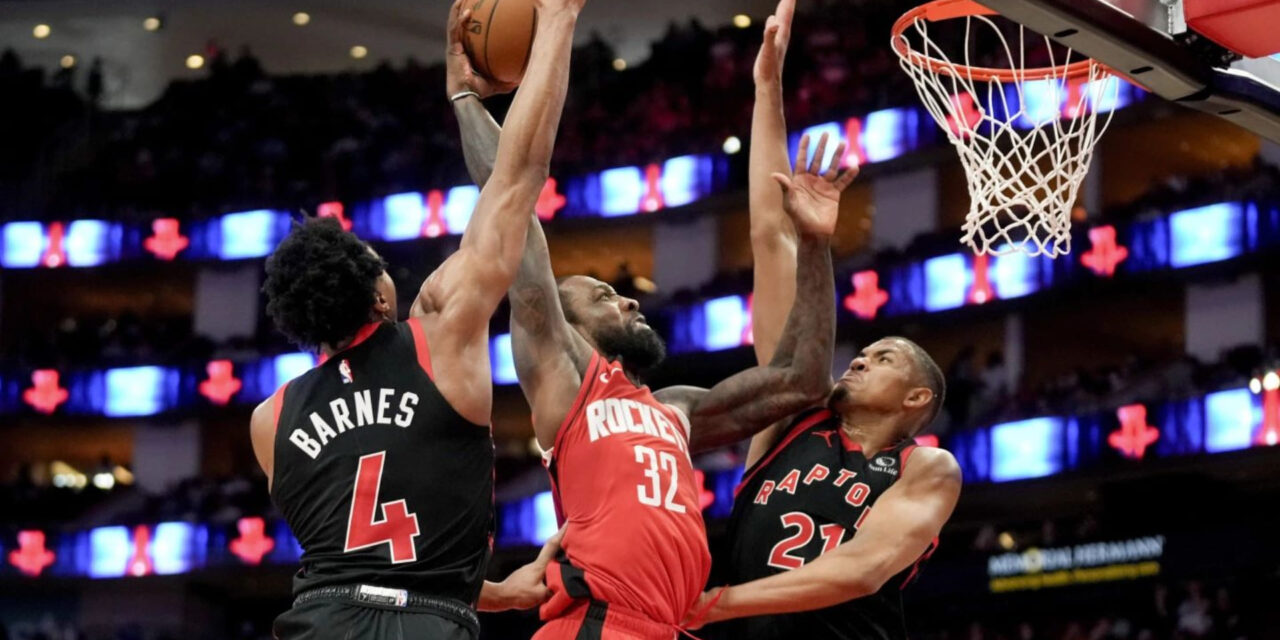 Rockets rompen racha de seis derrotas venciendo 94-87 a Raptors