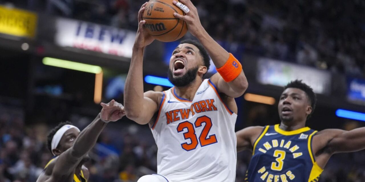 Towns anota 40 y Josh Hart 30 para que Knicks dobleguen a Pacers por 128-115