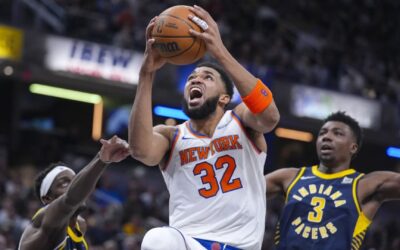 Towns anota 40 y Josh Hart 30 para que Knicks dobleguen a Pacers por 128-115