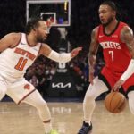 Brunson supera a Carmelo Anthony y lleva a los Knicks a la victoria 124-118 sobre los Rockets