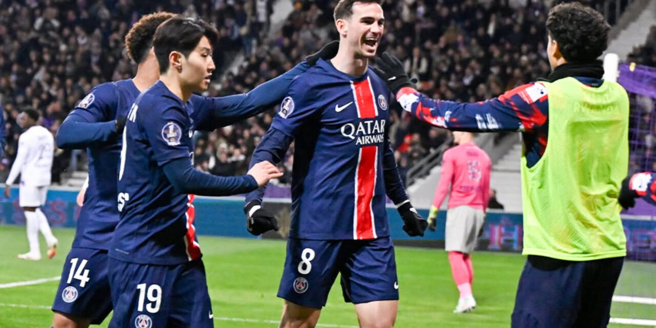 PSG gana en Toulouse (1-0) con gol de Fabián y sigue como sólido líder