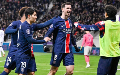 PSG gana en Toulouse (1-0) con gol de Fabián y sigue como sólido líder
