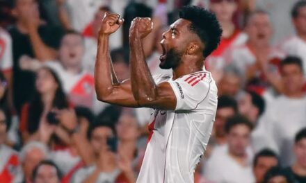 River derrota a Lanús con gol de Miguel Borja y escolta a Rosario Central en el Grupo B