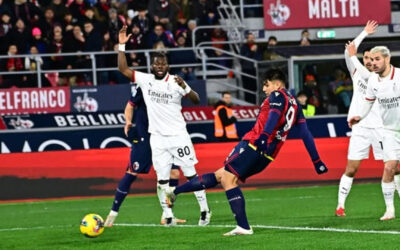 AC Milan cae 2-1 ante Bologna en partido reprogramado de la Serie A