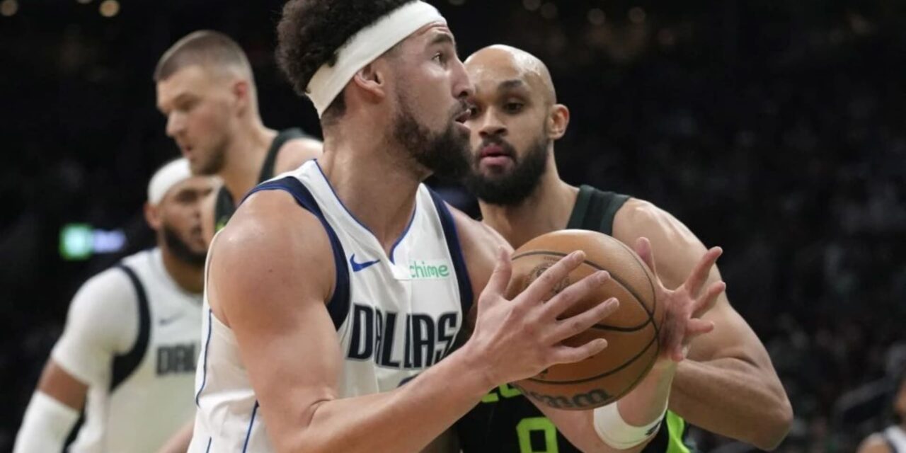 Thompson anota 25 y Mavericks, aún sin Davis, derrotan 127-120 a Celtics