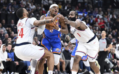 Thunder vence 103-101 a los Clippers en su sexta victoria consecutiva