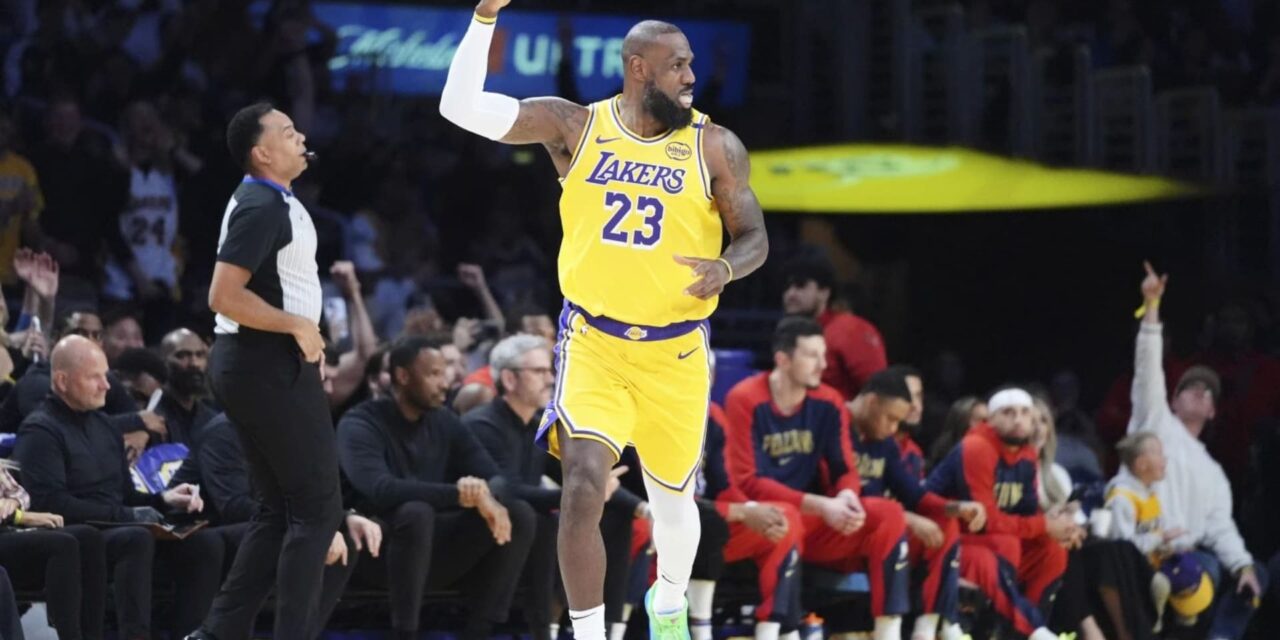 LeBron James: Tras su histórico punto 50.000 y  Lakers vencen a los Pelicans