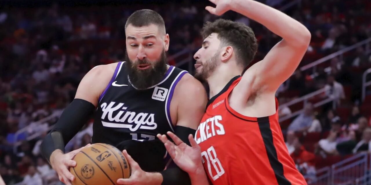 Kings se sobreponen a pérdida de Sabonis y vencen 113-103 a Rockets para hilar 3er triunfo