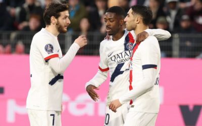 Dembélé alcanza 20 goles en liga con el PSG tras victoria 4-uno en Rennes como líder invicto