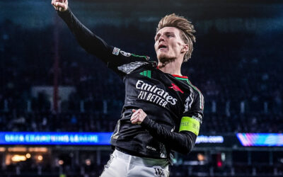 Arsenal aplasta 7-1 al PSV en Países Bajos y encamina pase a cuartos de Champions